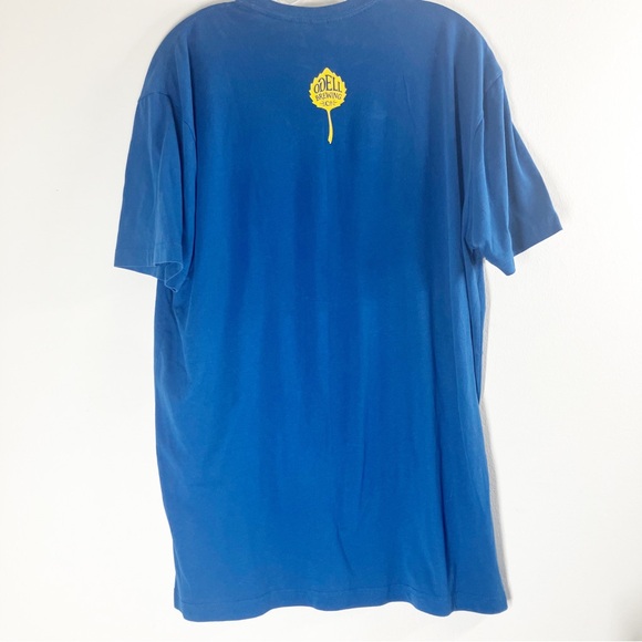 Odell Brewing Company Fort Collins Colorado Blue T-Shirt Size XL EUC - Picture 3 of 3